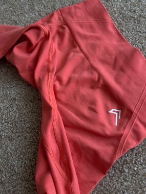 Women’s High-Waist Performance Leggings in Coral Red